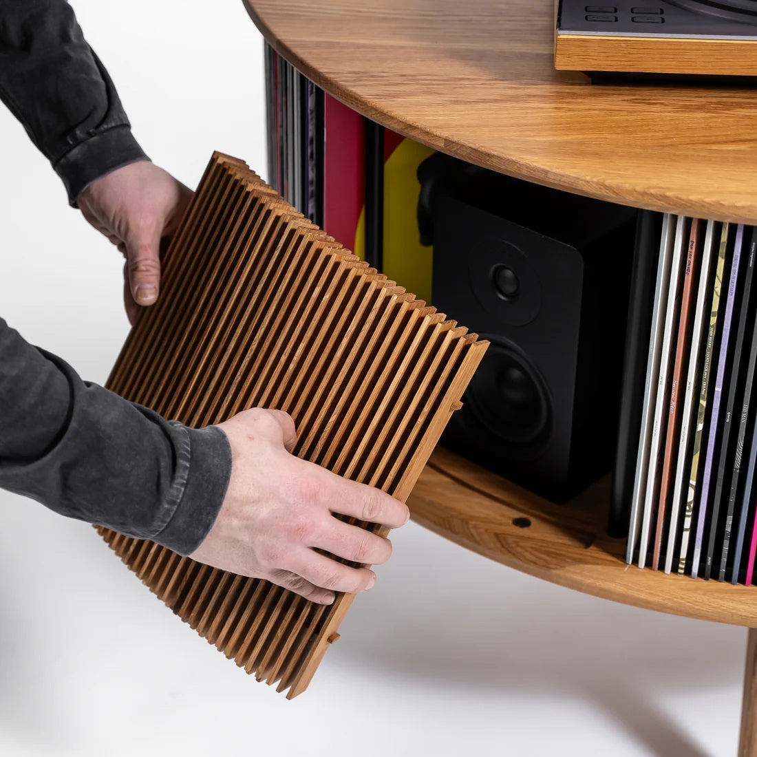 Display LUNA - Vinyl opbergmeubel