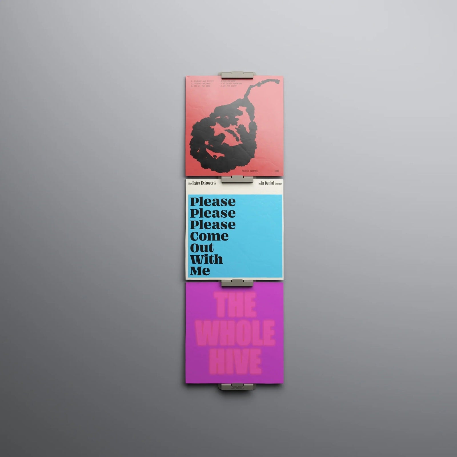 Platenhouder incl. voet - Display LP-03