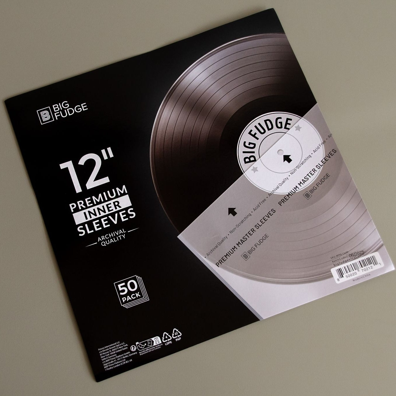 Premium Binnenhoezen voor Platen - Master Sleeves voor 12" Platen