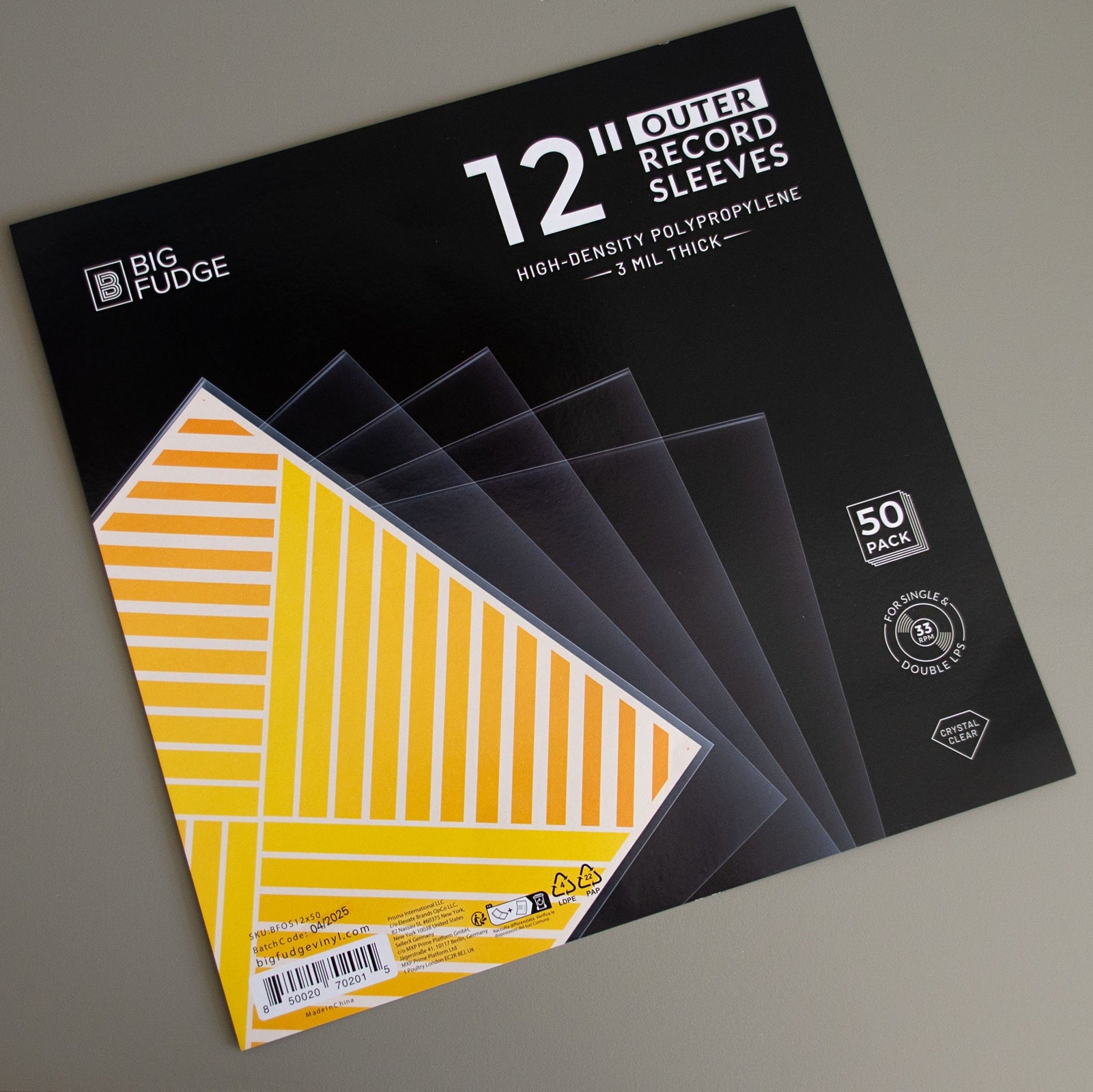Buitenhoezen - 3 mil HDPP, Kristalhelder, Kreukvrij - 50 Stuks