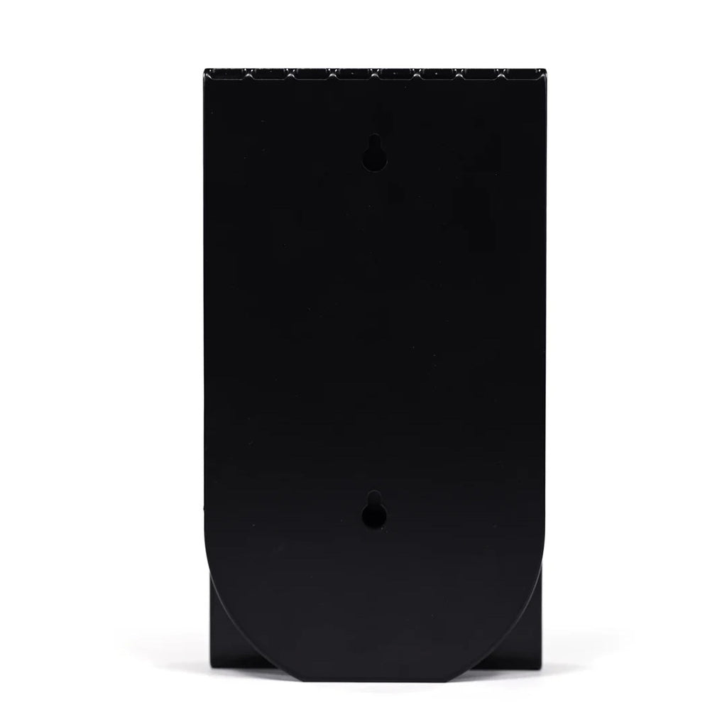 LOIA platenhouder zwart van gepoedercoat staal als lp-display achterkant