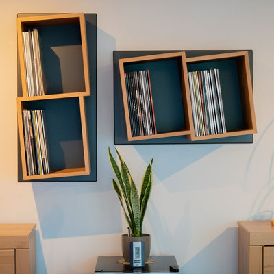 Sinfonic Audio platen wandrek – 2 vakken
